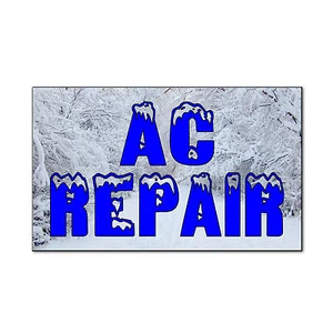 Reparación de aire acondicionado con fondo de nieve imanes corrugados para puertas de coche señales magnéticas - CANTIDAD 2 - Imagen 1 de 2