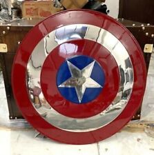 Bouclier médiéval Captain America en métal 24" Réplique Marvel Captain...