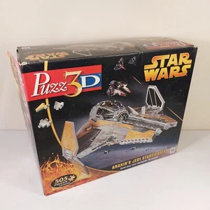 STAR WARS 3D Jigsaw Puzzle Anakin's Jedi Starfighter HASBRO 2005 - Picture 1 of 14