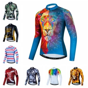 Hombres Ciclismo Camiseta Bicicleta Chaqueta Ropa Mangas Largas Bicicleta Camisa Reflectante Prenda para el torso - Imagen 1 de 28