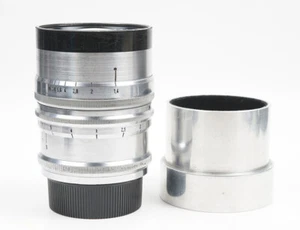 Raro Ex Carl Zeiss Biotar 70 mm f/1,4 T Leica L39 montaje con tornillo con capucha - Imagen 1 de 12