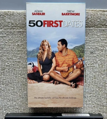 50 First Dates (VHS, 2004) Columbia Picture Comedy Adam Sandler & Drew Barrymore - Image 1 of 2