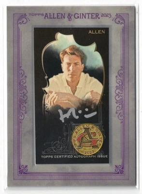 2023 Topps Allen & Ginter X RC AUTO Hoodie Allen! Buddy! Rookie Autograph /24 - Image 1 of 2