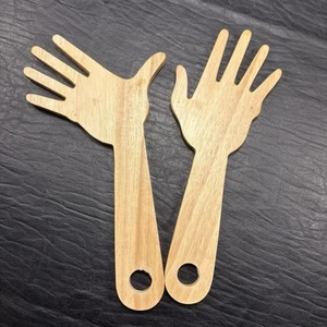 Set of Wooden Hands by Bitten 10” Multiple Uses - Picture 1 of 9