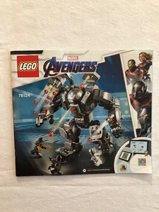 LEGO 76124 Marvel Avengers War Machine Buster Manual de instrucciones SOLO - Imagen 1 de 2