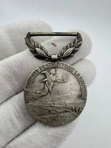 Medaglia campagna balcanica Romania 1913 Carol I "Din Carpati peste Dunare" - Foto 1 di 8