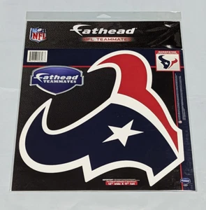 Houston Texans Fathead Sticker Decal Vinyl Wall Logo 12" x 11" NEW - Picture 1 of 1