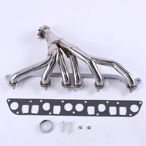 For 1991-1999 Jeep Wrangler Cherokee 4.0L L6 TJ YJ Stainless Manifold Header - Picture 1 of 5