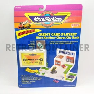 Vintage GALOOB MICRO MACHINES - Charge Credit Card City Bank Playset MOC NEW - Imagen 1 de 1