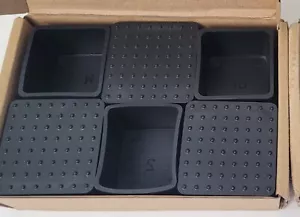 12 SpeedDa 1,5 Zoll quadratische Form Möbel Schreibtisch Fuß Bein Gummikappe Abdeckungen schwarz - Bild 1 von 4