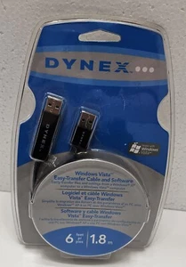 Dynex Windows Vista Easy Transfer 6 Fuß 1,8 m USB-Kabel Neu ungeöffnete Verpackung  - Bild 1 von 2