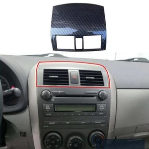 For Toyota Corolla 2009-2011 Carbon Fiber Style Central Console Air Outlet Vents - Foto 1 di 6