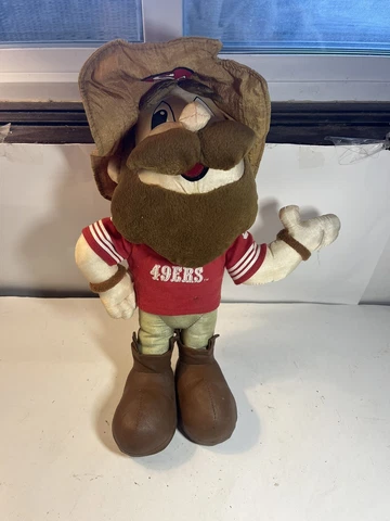 Vintage NFL San francisco 49ers Mascot 12 in Stuffins Plush 1994 Sourdough Sam Cover