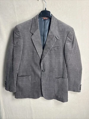 Haband львы логово коричневый вафельный узор Мужская спортивная куртка 42R 2 кожаные кнопки - Изображение 1 из 4