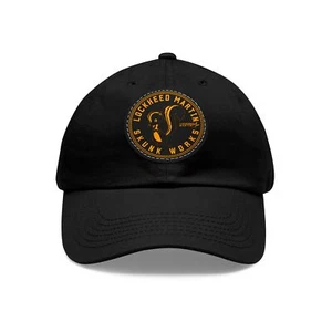 HAT Cap Lockheed Martin Skunk Works Dad Hat Leather Patch - Picture 1 of 10