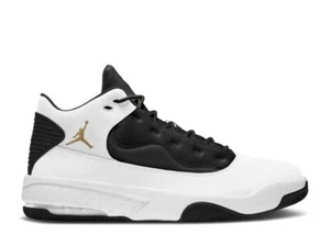 Jordan Max Aura 2 CK6636 107 White Metalic Gold-Black New Mens Size 10 - Picture 1 of 8