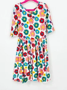Dotdotsmile Girls Dress Size 7 Multi Color Floral Print New with Tags - Picture 1 of 6