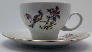 Vintage Kahla German Democratic Republic  Bird Of Paradise Tea Cup & Saucer - Picture 1 of 16