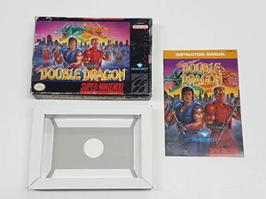 Super Double Dragon Super Nintendo SNES Box & Manual Only *wear/tear - Picture 1 of 12