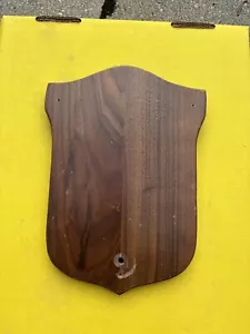 Shaped Walnut Wood Plaque Backing - Picture 1 of 5