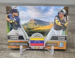 Bowman Chrome Jackson Chourio/Ethan Salas International Impact II-4 2024 - Imagen 1 de 3