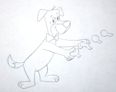 Huckleberry Hound 1958 apertura Hanna-Barbera producción original cel dibujo Foto 1 de 2