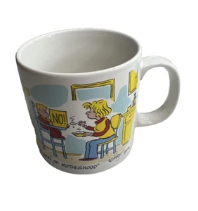 The Joys Of Motherhood Mug By Ganz Coordinated By Papel Cartoon Korea Laff Time - Picture 1 of 6