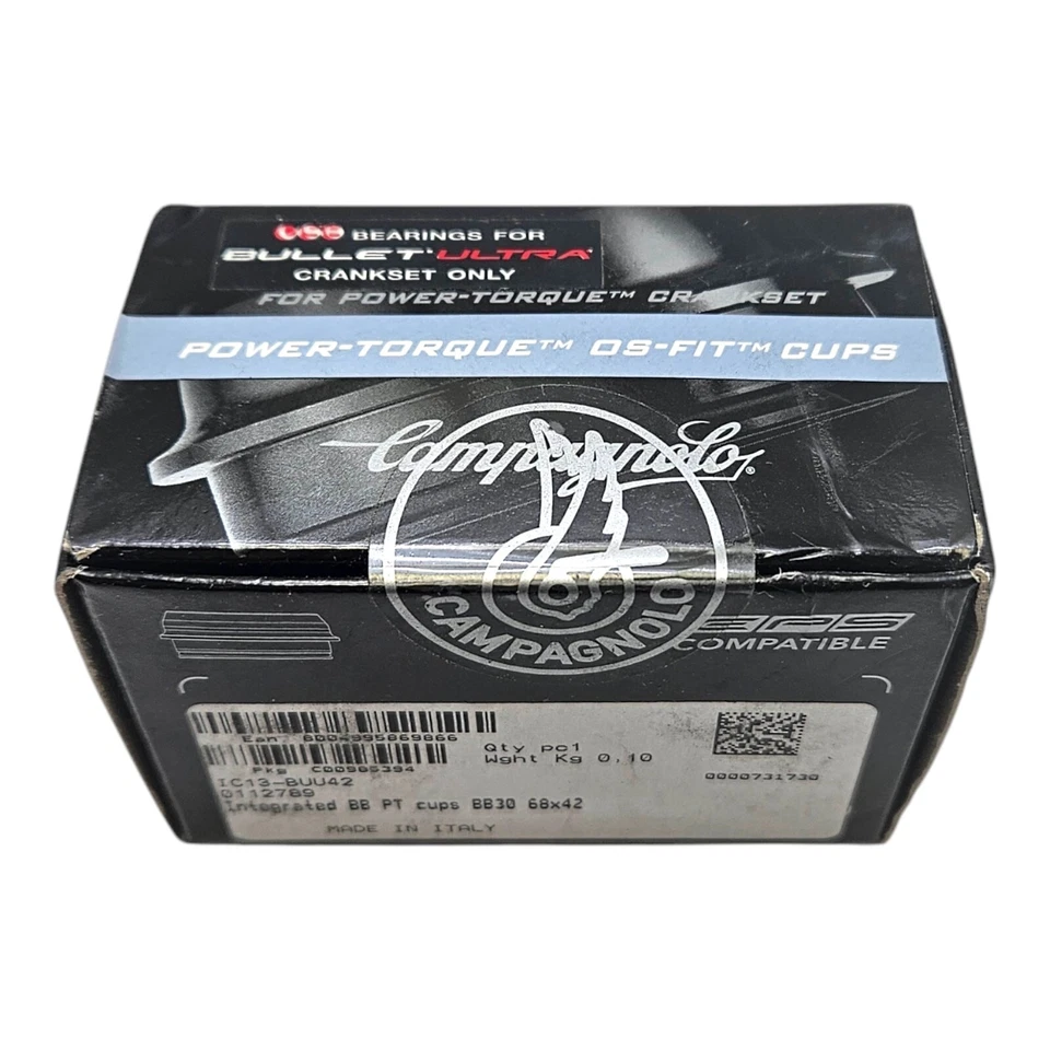 Campagnolo Bottom Bracket Cups BB30 68x42mm IC13–BUU42 - For Bullet Ultra Cranks - Image 1 of 4