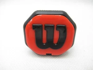 WILSON RED/BLACK "BLADE STYLE" BUTTCAP FOR TENNIS RACQUETS (#2: 4 1/4) + STAPLES - Picture 1 of 6