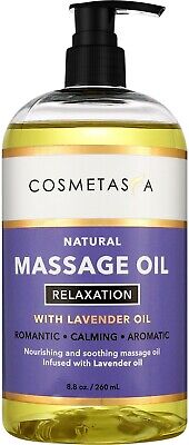 Lavender Relaxation Massage Oil 8.8 Oz By Cosmetasa • 12.95$