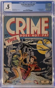 Crime Does Not Pay #33 CGC .5 Falta pliegue central 1944 ¡¡Cubierta clásica!!! - Imagen 1 de 1