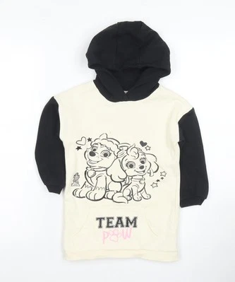 Nickelodeon PAW Patrol Girls Black Ivory Hoodie 7-8 Years - Image 1 of 4