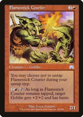 (3x) FLAMESTICK COURIER - Onslaught – MTG Magic the Gathering Card - Uncommon - Image 1 of 4