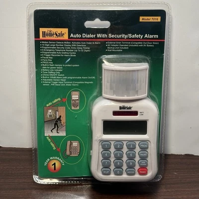 Home Safe T016 Marcador Automático Sensor de Movimiento PIR Alarma de Seguridad para Intrusos, Botón de Pánico Foto 1 de 4