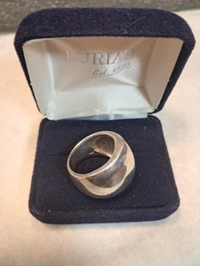 Anello largo vintage in argento sterling misura 7,5 925 - Foto 1 di 4