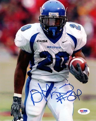 Foto firmada autografiada de DeAngelo Williams 8x10 Memphis Tigers PSA/DNA Foto 1 de 2