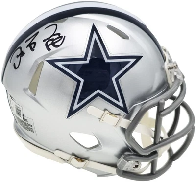 ¡OFERTA! Minicasco Beckett Witness firmado por Dez Bryant Dallas Cowboys Silver Speed Foto 1 de 4