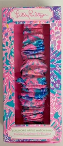 LILLY PULITZER Scrunchie Apple Watch Band "Splendor in the Sand" Fits 38,40mm - Photo 1 sur 2