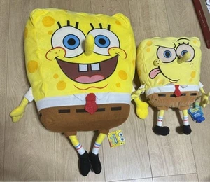 Nickelodeon Sponge Bob stuffed toy Big Size 30cm + Small Size 15cm Set of 2 - Picture 1 of 6