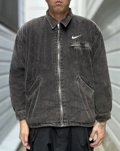 Vintage Burnside Nike (inspired) Cord Jacke schiefergrau 90’s Ära XL Skater - Bild 1 von 20