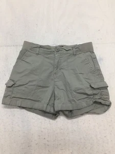 Lee cargo shorts womens 8 beige pockets elastic waist - Picture 1 of 12