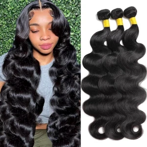 Paquetes de cabello humano Oxcart 12A 22 24 26 pulgadas paquetes de ondas corporales cabello humano 100 % sin usar - Imagen 1 de 2