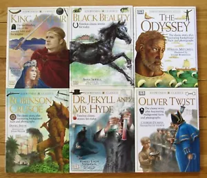 Lot 6 EYEWITNESS CLASSICS King Arthur Dr Jekyll Black Beauty Odyssey HBDJ L1 - Imagen 1 de 2