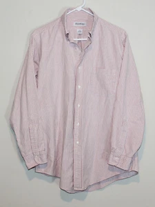 Brooks Brothers Vintage Oxford Cloth Button Down Shirt Made USA Red Stripe 16-33 - Picture 1 of 7