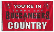 Tampa Bay "You're In Buccaneers Country" Logo Flag 3x5- With Grommets NFL