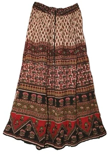 Indian Long Skirt Maxi Boho Broomstick For Women Ethnic Retro Hippie Gypsy P4 - Picture 1 of 6