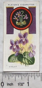 1933 Player's Boy Scout & Girl Guide Patrol Signs & Emblems No. 49 Violet - Picture 1 of 1