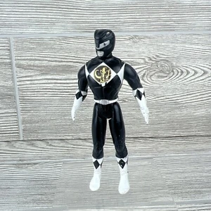 Mighty Morphin Power Rangers - Black Ranger - Spielzeug / Actionfigur - 1995 - 4" - Bild 1 von 6