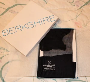 3 PR NIB Vintage Berkshire 1554 Flat Knit Nylon Stockings RHT Size 11 L - Picture 1 of 3