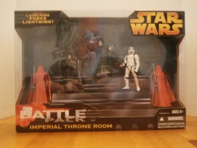 Star Wars IMPERIAL THRONE ROOM Battle Pack Figuras de Acción 2005 Palpatine NUEVO Foto 1 de 4